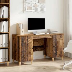 Maison Exclusive – písací stôl s policou z recyklovaného dreva 142,5 x 50 x 75 cm, drevotrieska