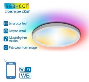 Aigostar - LED RGBW Stmievateľné stropné svietidlo LED/22W/230V 2700-6500K Wi-Fi