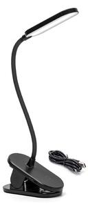 Aigostar - LED Stmievateľná nabíjacia stolná lampa s klipom LED/2,5W/5V čierna