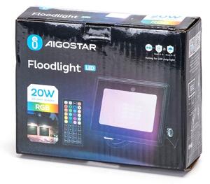 Aigostar - LED RGBW reflektor LED/20W/230V IP65 + diaľkové ovládanie