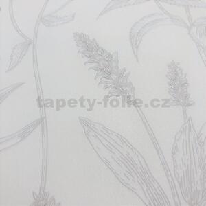 Vliesové tapety na stenu Trendwall 37363-1, rozmer 10,05 m x 0,53 m, lúčne kvety sivé na krémovom podkladeá, A.S. CRÉATION