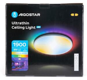 Aigostar-LED RGBW Stmievateľné kúpeľňové svietidlo LED/18W/230V pr. 30 cm IP44+DO