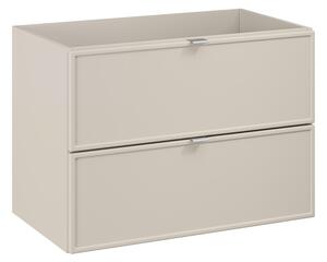 Comad Závesná skrinka pod umývadlo Bella Cashmere 2S 80 cm kašmír