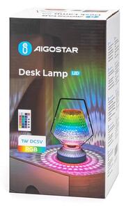 Aigostar- LED RGB Stmievateľná nabíjacia stolná lampa LED/1W/5V 1800mAh 20 cm + DO