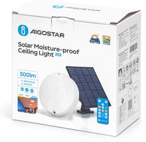 Aigostar - LED Solárne stropné svietidlo LED/3,2V 3000K/4000K/6500K IP65 + DO