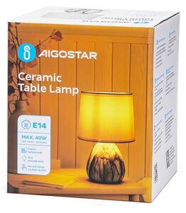 Aigostar - Stolná lampa 1xE14/40W/230V biela