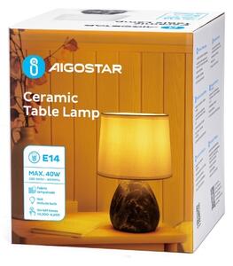 Aigostar - Stolná lampa 1xE14/40W/230V šedá