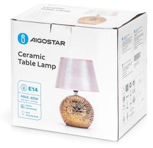 Aigostar - Stolná lampa 1xE14/40W/230V zlatá