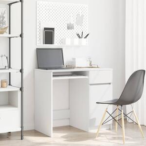 Maison Exclusive - písací stôl biely 86x49x76 cm drevený materiál