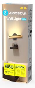 Aigostar - LED Nástenné svietidlo LED/6,5W/230V 2700K