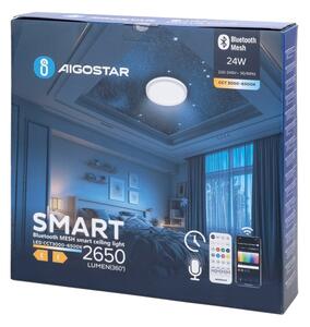 Aigostar - LED Kúpeľňové stropné svietidlo LED/24W/230V IP44 + diaľkové ovládanie
