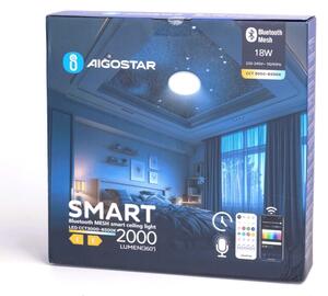 Aigostar - LED Kúpeľňové stropné svietidlo LED/18W/230V IP44 + diaľkové ovládanie