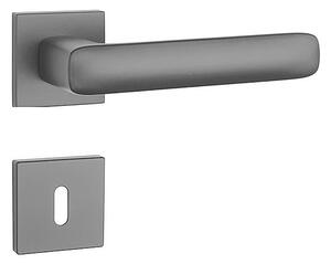 Dverové kovanie MP Stella - HR 7S (BS - Čierna matná), kľučka-kľučka, Bez spodnej rozety, MP BS (čierna mat)