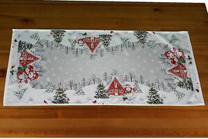 Vianočný obrus Raebel Snehová rodina 40x90 cm 40x90 cm