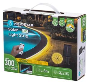 Aigostar - LED Stmievateľný solárny pásik LED/1,6W/3,2V 3 m 2700K IP65 + DO