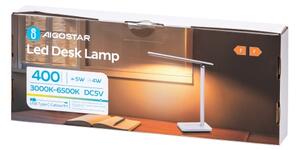 Aigostar - LED Stmievateľná stolná lampa LED/5W/5V 3000-6500K biela/čierna