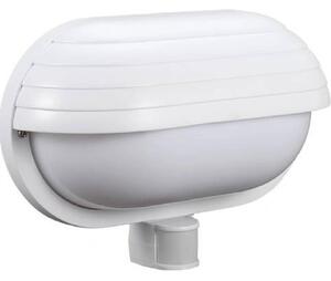 HADEX RIO vonkajšie nástenné svietidlo so senzorom 1xE27/60W/230V/IP44, biela farba