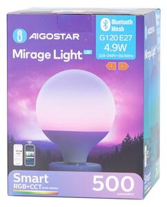 LED RGBW Stmievateľná žiarovka MESH G120 E27/4,9W/230V 2700-6500K + DO - Aigostar