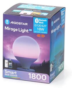 LED RGBW Stmievateľná žiarovka MESH G120 E27/18W/230V 6500K + DO - Aigostar