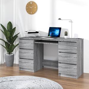 Maison Exclusive - Písací stôl Grey Sonoma 140x50x77 cm drevený materiál