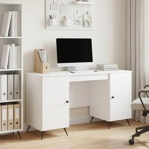 Maison Exclusive – Písací stôl, lesklá biela, 142,5 x 50 x 75 cm, drevotrieska