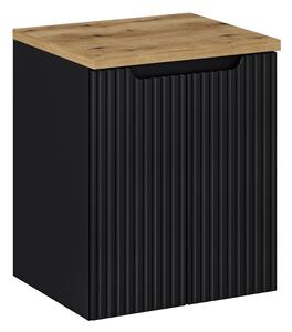 Comad Závesná skrinka Nova Black II s doskou 50 cm čierna/dub evoke