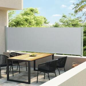 Maison Exclusive – Výsuvná bočná markíza 140 x 600 cm, sivá