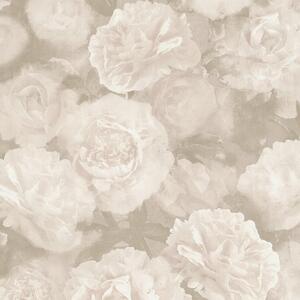 Vliesové tapety IMPOL New Studio 37402-3, rozmer 10,05 m x 0,53 m, kvetinový vzor bielo-sivý, A.S. Création