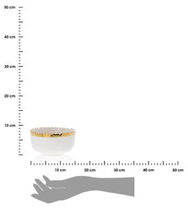 DekorStyle Keramická miska Kati 11,5 cm biela