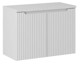 Comad Závesná skrinka pod umývadlo Nova White II s doskou 80 cm biela