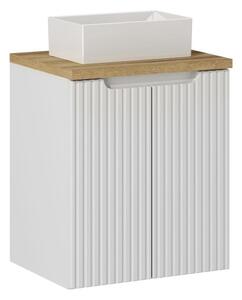 Comad Závesná skrinka Nova White Gaja II s doskou 50 cm biela/dub evoke