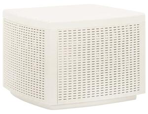 Maison Exclusive - Záhradný stôl biely 53x53x40 cm plast