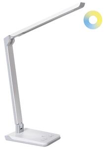 Stolná LED lampa biela syntetický materiál nastaviteľný jas a farba svetla stmievač moderný štýl domáca kancelária