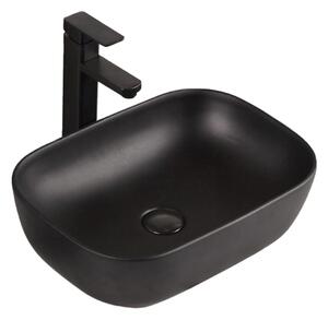 Keramické umývadlo Black Matt 46X32 cm Montáž na dosku Veľké
