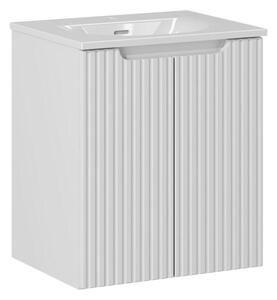 Comad Závesná skrinka Nova White II so zápustným umývadlom 50 cm biela
