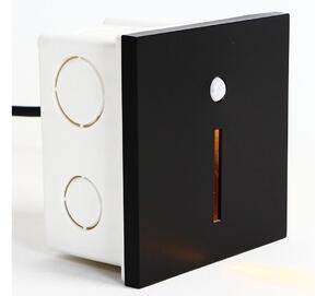 Emithor 70430 - LED Schodiskové svietidlo so senzorom LINE LED/1W/230V čierna