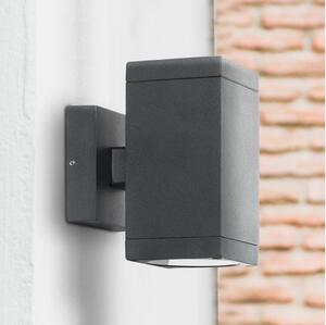 Prezent 39034 - Vonkajšie nástenné svietidlo RETO SQ 2xGU10/35W/230V IP54