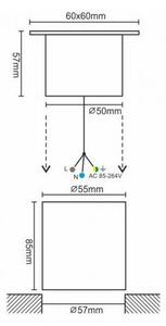 LED Vonkajšie nájazdové svietidlo LED/4W/85-264V IP67 2800K