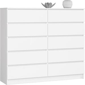 Komoda Happy Babies K-140 s 10 (2 x 5) zásuvkami, Š138 x V121 x H40 cm, hmotnosť 75 kg