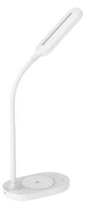 LED Stmievateľná dotyková lampa s bezdrôtovým nabíjaním OCTAVIA LED/7W/230V biela