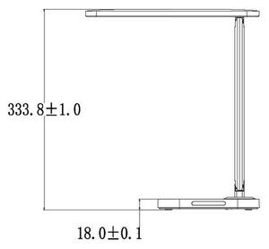 LED Stmievateľná dotyková stolná lampa s USB konektorom KIARA LED/7W/230V biela