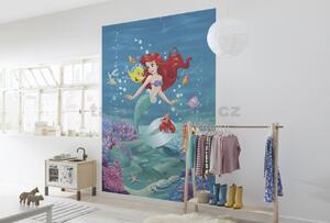 Fototapety Disney Malá morská víla, rozmer 184 cm x 254 cm, Ariel spieva, Komar 4-4020