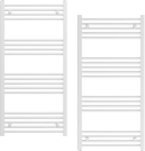 Granitan | Kúpeľňový radiátor Breno - 60x120 cm - biely - moderný dizajn - ohrievač uterákov - flexibilná inštalácia