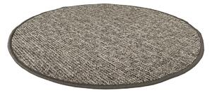 Vopi koberce Kusový koberec Alassio hnedý okrúhly - 200x200 (priemer) kruh cm