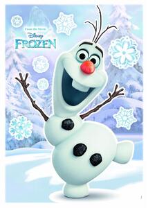 Samolepky na zeď, rozmer 50 cm x 70 cm, Disney Frozen Olaf, Komar 14047