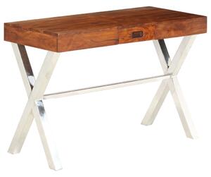 Maison Exclusive – písací stôl z masívneho dreva s medovým povrchom, 110 x 50 x 76 cm