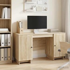 Maison Exclusive – Písací stôl z drevotriesky v odtieni dub Sonoma, 142,5 x 50 x 75 cm