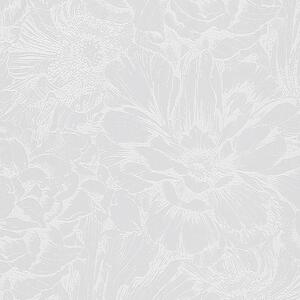 Vliesové tapety na stenu IMPOL Giulia 6782-20, kvetová koláž sivá, rozmer 10,05 m x 0,53 m, NOVAMUR 82184