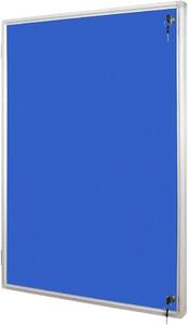Vnútorná textilná vitrína, modrá, 700 x 1000 mm