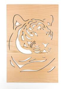 Veselá Stena Drevená nástenná dekorácia Tiger